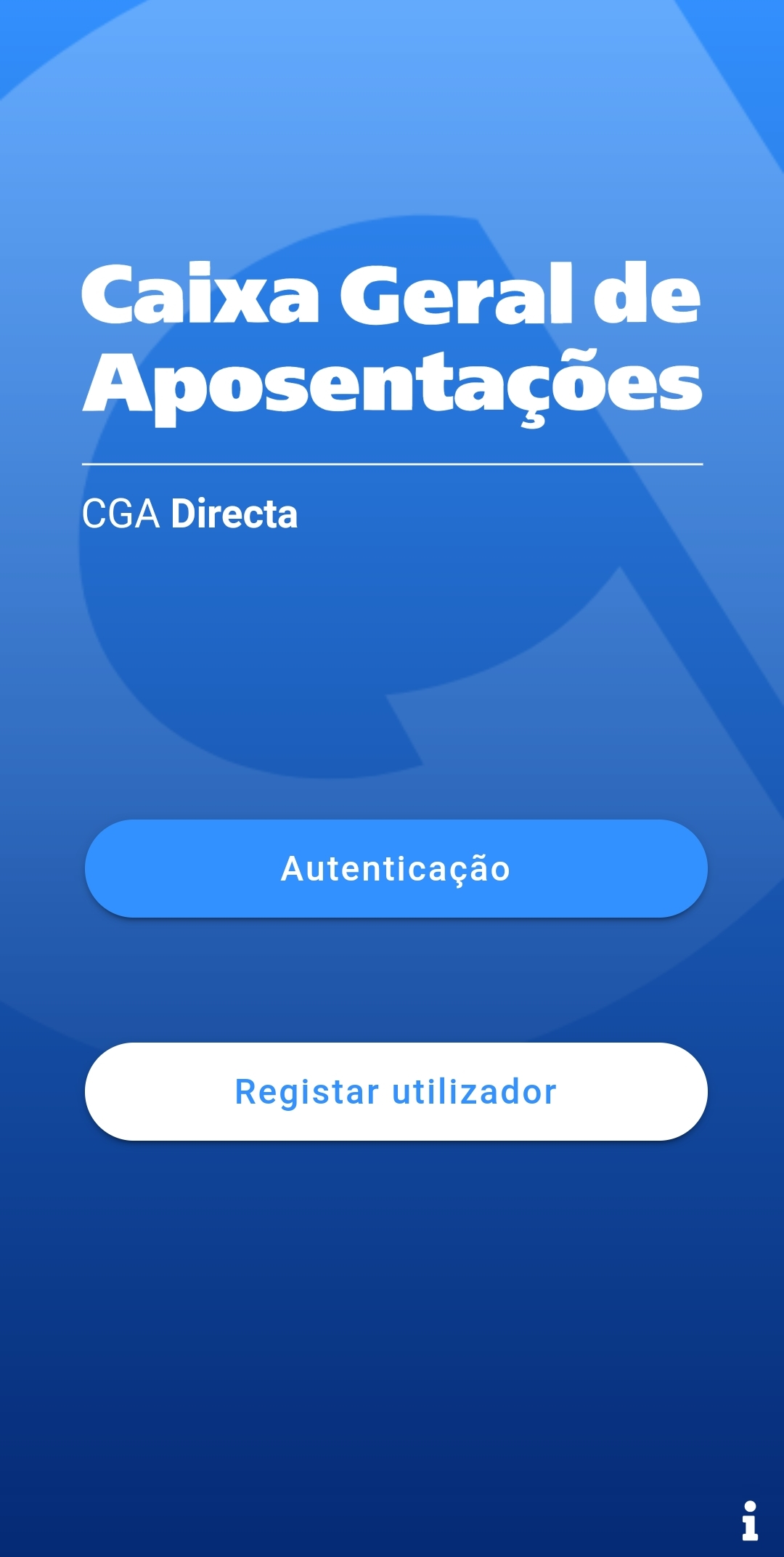 App CGA Directa (ecrã 1)
